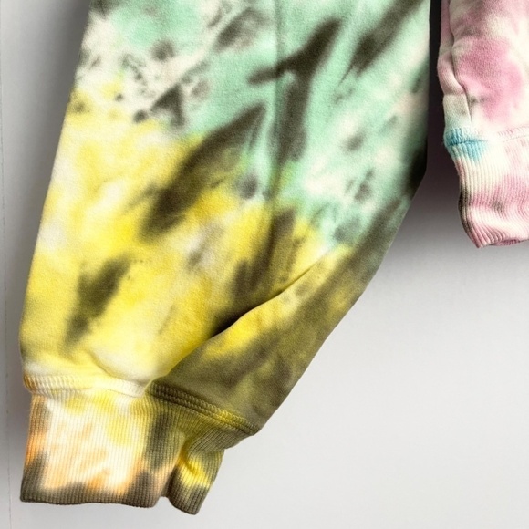 new Electric & Rose Rainbow Tie Dye Love Rays Ronan Raglan Sweatshirt US M - Picture 7 of 9